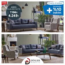 Uzivatel Dinler Mobilya Na Twitteru 27 Mayis 07 Haziran Tarihleri Arasinda Kdv Indirimine Ek Olarak 10 Enflasyonla Topyekun Mucadele Indirimi Basladi Aden Plus 3 2 B Koltuk Takimi Modelimiz 7 196 Yerine Sadece
