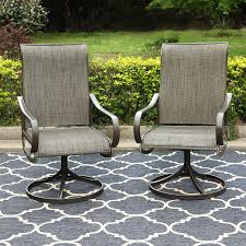 Phi villa 5 piece swivel patio dining set with umbrella(beige), outdoor patio table and chair set with 10ft large table umbrella(no base) for 4, lawn garden patio furniture dining set. Buy Sophia William Patio Dining Set 5 Pieces Clearance Outdoor Furniture Set 4 Swivel Dining Chairs Textilene X 1 Square 37x 37 Umbrella Table Outdoor Table And Chairs For Garden Lawn