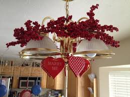 Valentine Decorations Google Search I Have The Exact Same Light Fixture I Kno Valentines Day Decorations Valentine Decorations Valentine Table Decorations