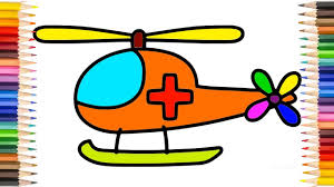 For boys and girls, kids and adults, teenagers and toddlers, preschoolers and older kids at school. How To Draw Ambulance Helicopter Drawing And Coloring For Kids Amazing Kids Coloring Pages Youtube