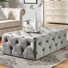 Check spelling or type a new query. Huspkiins Grey Tufted Rectangle Cocktail Ottoman Furwoodd