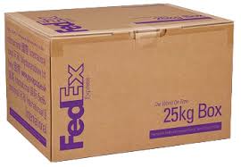 Harga talang air kotak pvc putih 1mtr. 25kg Box Delivery Fedex Indonesia