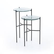 A cross between furniture and art. Poppy End Table Set Of 2 Burke Decor
