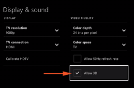 You can find detailed instructions here. How To Enable 3d Support In Xbox One