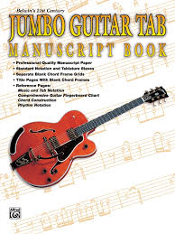 Belwins 21st Century Jumbo Guitar Tab Manuscript Book