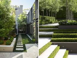 Diseño de jardines modernos, hormigón para senderos Diseno De Jardines Modernos Ideas Y 50 Fotos Decorevista