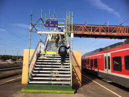Bauarbeiten Am Bahnhof Haltern Am See Rucken In Die Nachste Phase 50 Treppen Hoch Und Wieder Herunter Haltern