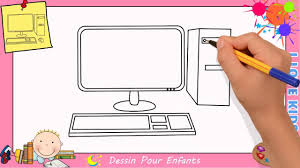 Comment Dessiner Un Ordinateur Facile Etape Par Etape Pour Enfants 1 Youtube En 2020 Comment Dessiner Dessin Ordinateur Facile A Dessiner