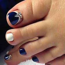 Black And Blue Toe Nail Designs Darkblue Toe Nail Art Toe Nail Designs Cute Toe Nails Fall Nail Art Designs