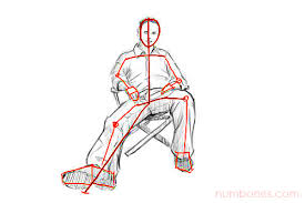 How To Draw A Seated Person For Beginners Easy Step By Step Numbones Com Here you will learn how to draw a person from a 3/4 view.