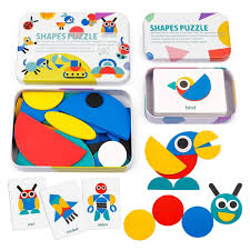 Here are our top puzzles for preschoolers. 96pcs Set Wooden Pattern Blocks Tangram Shape Puzzles Sorting Stacking Game Animal Jigsaw Preschool Montessori Gift For Toddler Kid Shopee Philippines