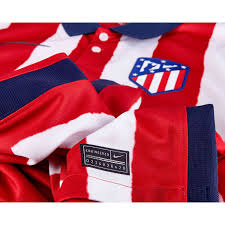 To download atletico madrid kits and logo for your dream league soccer team, just copy the url above the image, go to my club > customise team > edit kit > download and paste the url here. 2020 21 Nike Atletico Madrid Home Jersey Soccerpro