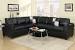 Living Room Black Sectional Couch