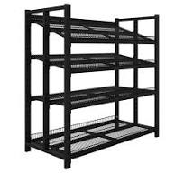 Wanzl 48" x 36" x 78" 4-Shelf Beer Cave Cooler Starter Shelving Unit