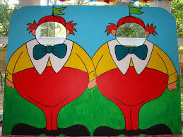 Tweedle Dee Tweedle Dumb Photo Prop Alice In Wonderland Tea Party Birthday Alice In Wonderland Party Alice In Wonderland Tea Party