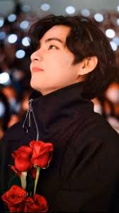 🌹💜Happy Rose Day my love💜🌹, I'm waiting for you🙇🏻, ., ., ., .,  #taehyung #btsarmyforever #rose , #roseday #rosedayspecial , #bts #army  #loveyoubts