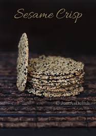 Sesame Seed Crisps Recipe By Shannon Lim Sesame Seeds Recipes Cracker Recipes Crisp Recipe