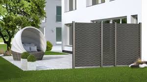 System Flow Anthrazit Aluminium Zaun Sichtschutzzaun Zaun