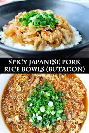 This Japanese Pork Rice Bowl Is Quick And Easy To Make Packed With Umami And Extremely Comforting Pork B Pork Recipes Ground Pork Recipes Rice Bowls Recipes