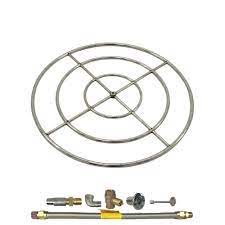 5 stars (1) 4 stars (0) 3 stars (0) 2 stars (0) 1 star (0) hearth products controls electronic ignition gas fire pit kit, round bowl pan. Propane Match Light 18 Spotix Afg Round Fire Pit Burner Kit Yard Garden Outdoor Living Outdoor Cooking Eating