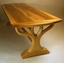 Very Cool Table It Looks Kinda Idk Elven Maybe Jm Wood Table Design Dining Table Handmade Wood Furniture