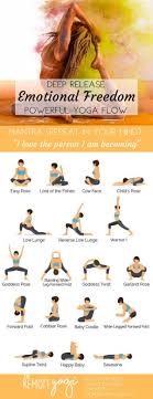 Yoga To Release Emotions Printable Yoga Pdf Easy Yoga Workouts Teaching Yoga Yoga Routine