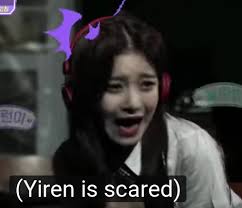 Yiren Is Scared Gadis Korea Artis Gambar