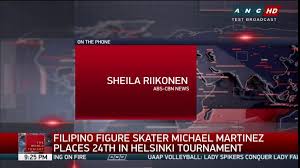 By michael martinez | gotta react'em all i honestly. On The Phone Sheila Riikonen Gives Updates On Pinoy Figure Skater Michael Martinez Placing 24th In The Helsinki To Abs Cbn News Channel Scoopnest