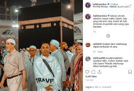 Ada yang nak kirim doa di bumi rasulullah muhammad? Myartis Com Myartis My Artis Hafiz Hamidun Tunai Umrah Siti Nurhaliza Titip Doa Harap Hamil Lagi
