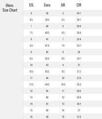 66 genuine work boot size chart