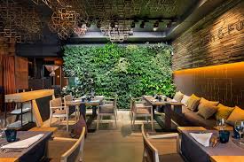 Plant Wall Cafe Interior Design Restaurant Seating Design Bar Design Restaurant