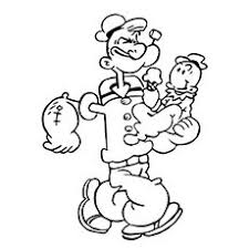 This coloring sheet features peppa and george taking a nap on their bunk bed. 10 Cute Popeye Coloring Pages For Your Little Ones Cartoon Coloring Pages Disney Coloring Pages Free Coloring Pages