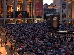 Lincoln center for the performing arts, inc. West Side Rag Metropolitan Opera Showing Free Opera Broadcasts In Lincoln Center Plaza