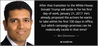 Hari Sreenivasan quote: After that transition to the White House, Donald  Trump will...