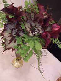 Begonia Leaves Purple Calla Lilies Calla Lily Pumpkin Floral Arrangements