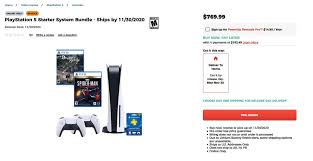 Acquista playstation® 5 per ps5 ora! Cheap Ass Gamer On Twitter Ps5 Starter Bundles Are In Stock Via Gamestop Https T Co Egav9racpf