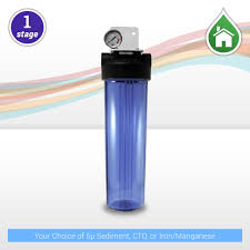 If the pressure spikes, immediately shut off the pump. 1 Stage 20 X 4 5 Big Blue Water Filter With Clear Housing And Pressure Gauge 1 Npt Ports