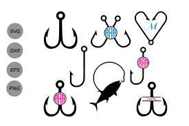 Download Free Fish Hook Svg Fish Monogram Svg Fishing Svg Fish Svg Nautical Svg Crafter File Free Svg Cut Files The Best Designs