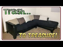 Should you buy a sectional sofa or regular sofa? Trash To Treasure Recycling A Discarded Sectional Couch Youtube