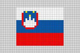 Flag Of Slovenia Pixel Art Banderas Banderin Pixeles
