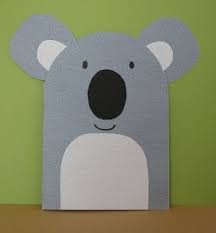 Cardstock Koala Puppets Storytime Crafts Bear Crafts Preschool Preschool Art Projects