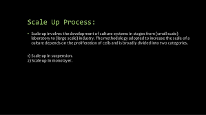 Stirring the medium improves gas. Scale Up In Tissue Eng