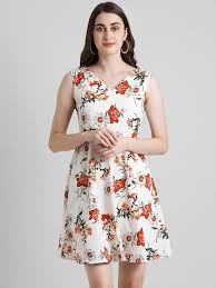 Red white floral shokkoumon geometric japanese. Buy Zink London White Floral Print Dress Online At Best Prices Tata Cliq