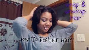 Feathered hair was a popular style in the 70s and early 80s, especially among women with long this style has lots of body and volume, but is relatively easy to achieve and can be done with or. How I Wrap Unwrap My Hair W Curls How To Get Feathered Hair Youtube