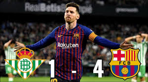 Lionel messi made a difference off the bench while trincao struck a brilliant goal to settle an absorbing game against real betis.catch the latest. Real Betis Vs Barcelona 1 4 La Liga 2018 19 Match Review Youtube