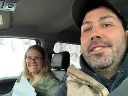 On our way to Illinois to drop a truck off with my co-pilot. Had to bribe  her to get in the truck! We tow anywhere! Katie Kimmel Tasker