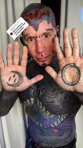 Guy with A Palm Tree Tattoo