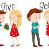 Give definition, to present voluntarily and without expecting compensation; 1