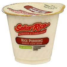 A traditional hispanic dessert of creamy custard complimented by a layer of sweet caramel sauce on the bottom. Senor Rico Rice Pudding Cup Pudding Gelatin Martin S Super Markets
