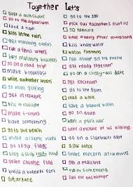 Cute Couple Checklist Too Sweet Things To Do With Your Boyfriend Relationship Bucket List Cute Date Ideas